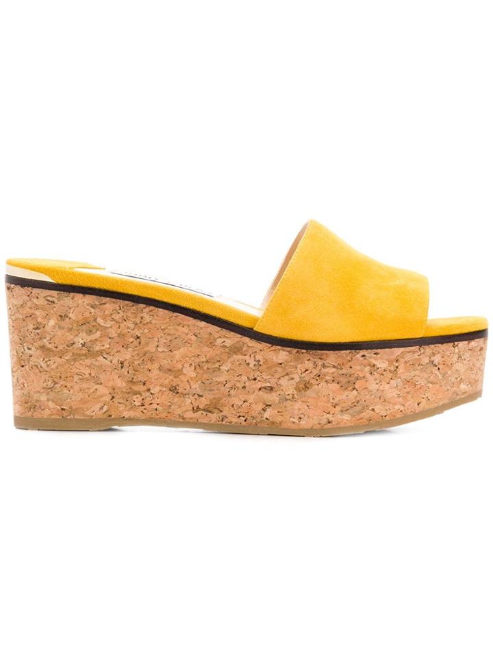 Jimmy Choo Deedee 80 Sandals - Yellow