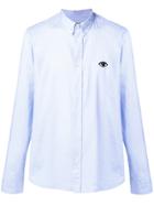 Kenzo Eye-embroidered Button-down Shirt - Blue
