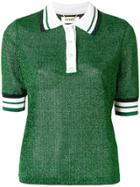 Muveil Knitted Polo Shirt - Green