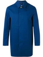 Mackintosh - Button Up Raincoat - Men - Cotton - 42, Blue, Cotton