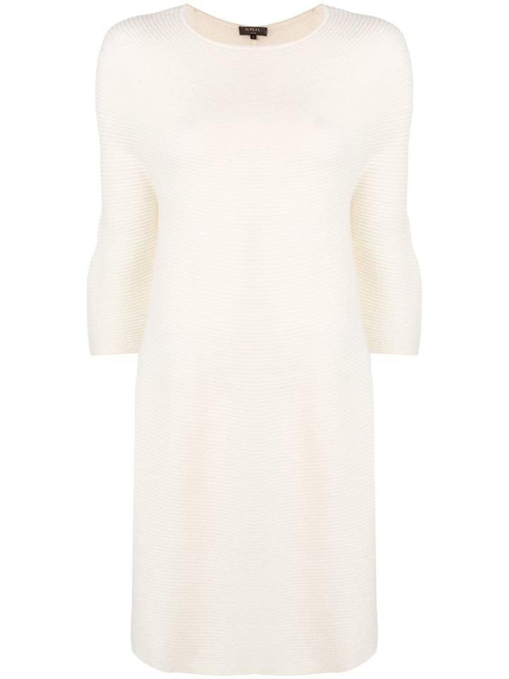 N.peal Bell Sleeve Knitted Tunic - White