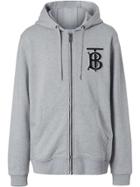 Burberry Monogram Motif Hooded Top - Grey