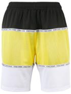 Opening Ceremony Colour Block Perforated Shorts - Black