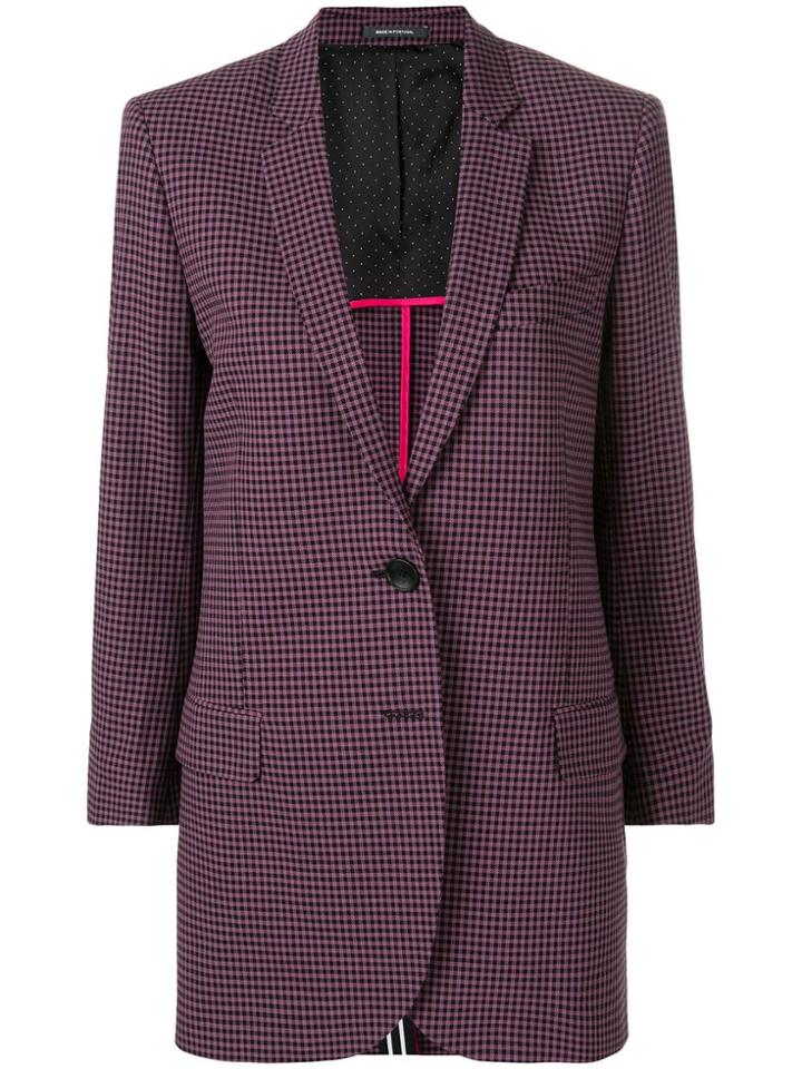 Ps By Paul Smith Checkered Blazer - Pink
