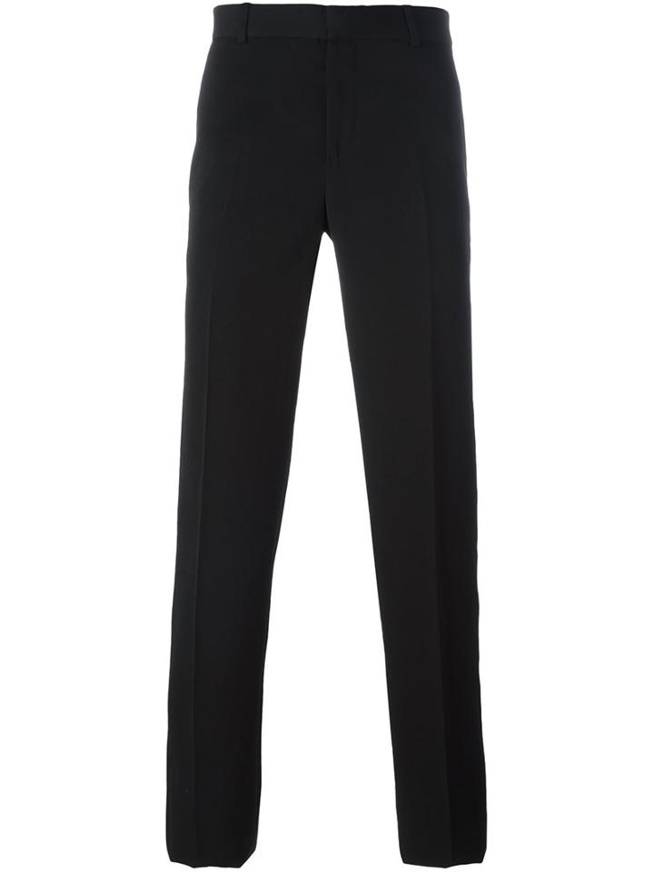 Alexander Mcqueen Side Stripe Trousers, Men's, Size: 48, Black, Silk/polyamide/acetate/wool