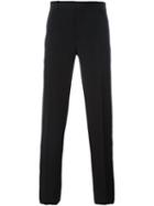 Alexander Mcqueen Side Stripe Trousers, Men's, Size: 48, Black, Silk/polyamide/acetate/wool