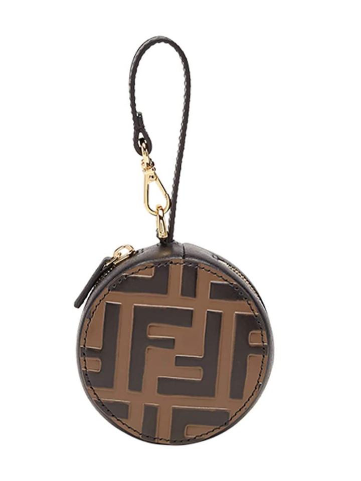 Fendi Ff Logo Help Bag Charm - Brown