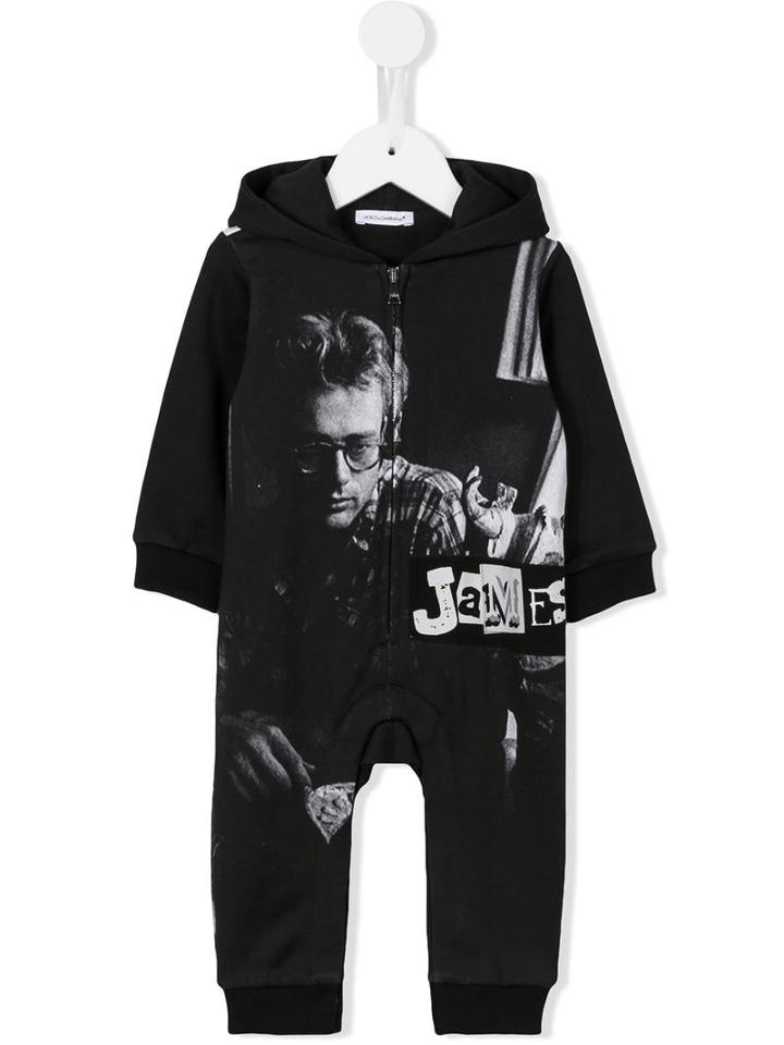 Dolce & Gabbana Kids - James Dean Romper - Kids - Silk/cotton - 9-12 Mth, Black