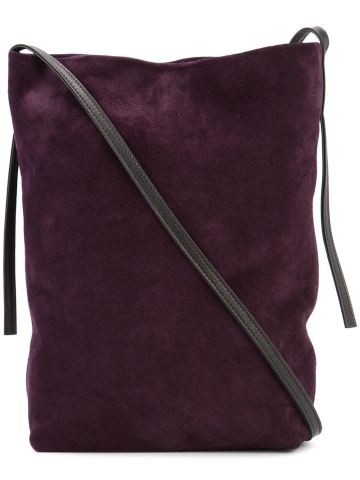 Ann Demeulemeester Shoulder Bag, Women's, Pink/purple, Suede