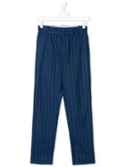 Anne Kurris Teen Pinstripe Tailored Trousers - Blue
