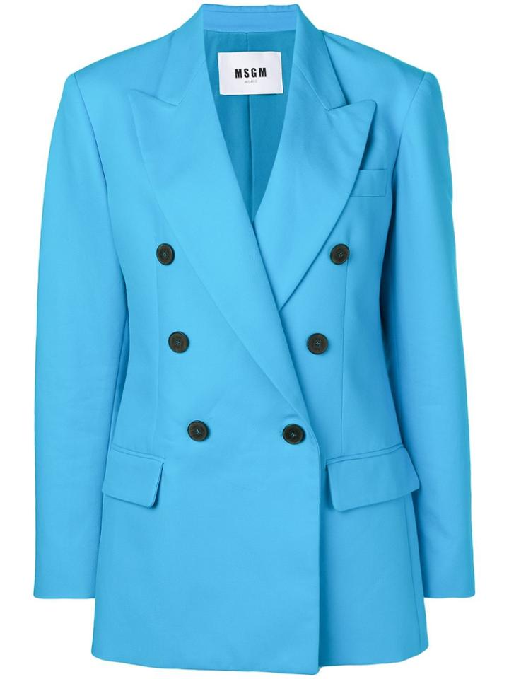Msgm Blue Formal Blazer