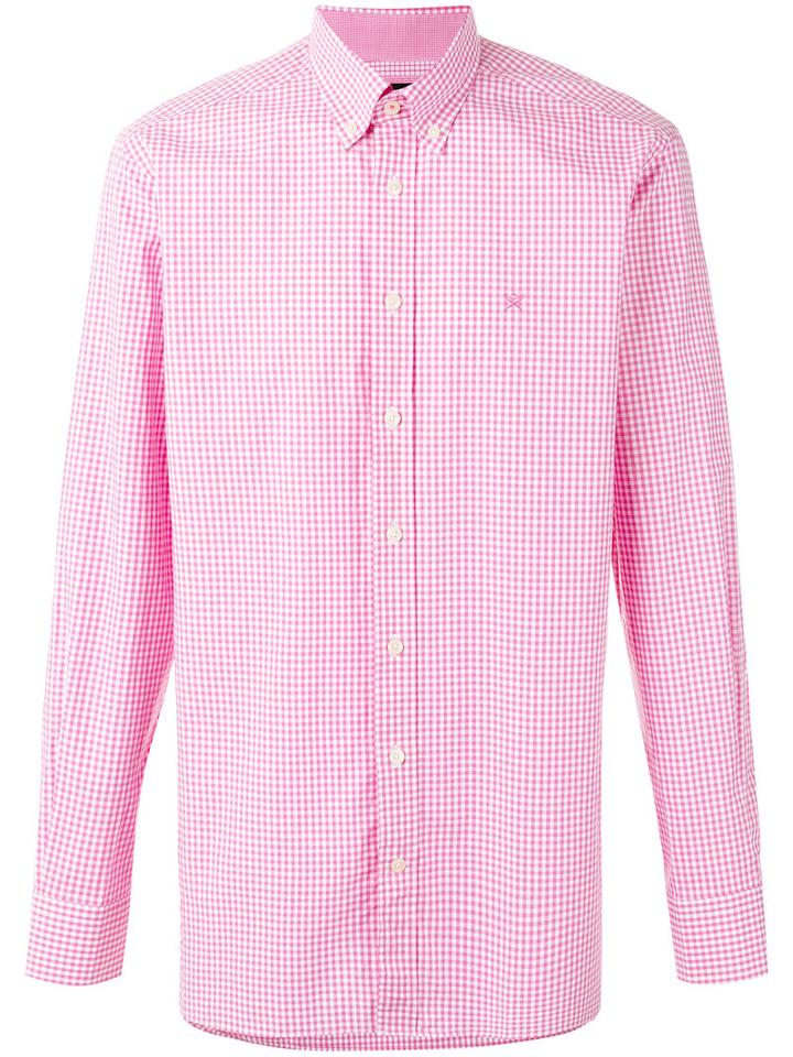 Hackett - Checked Shirt - Men - Cotton - Xl, Pink/purple, Cotton