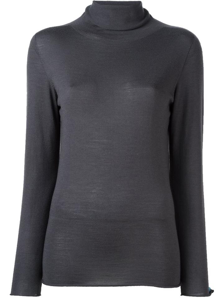 Fabiana Filippi Turtleneck Jumper, Women's, Size: 46, Grey, Merino