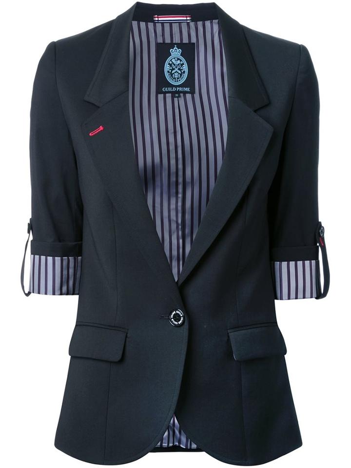 Guild Prime Striped Reverse Blazer