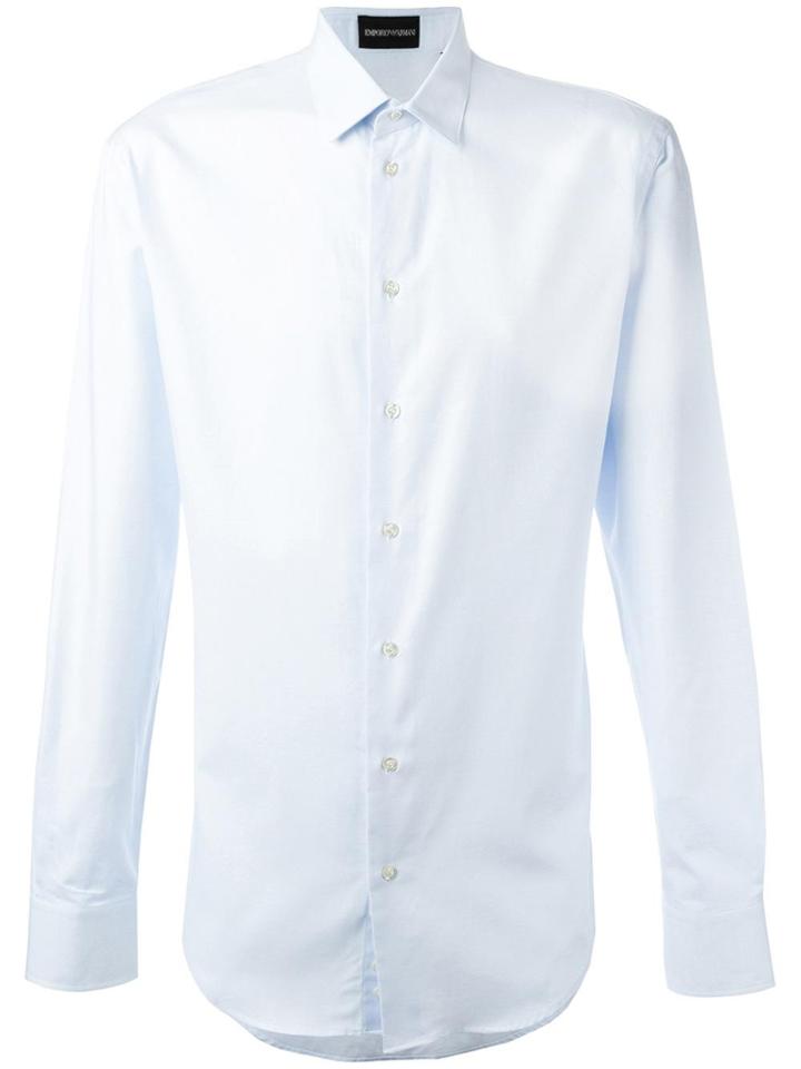 Emporio Armani Classic Plain Shirt - Blue