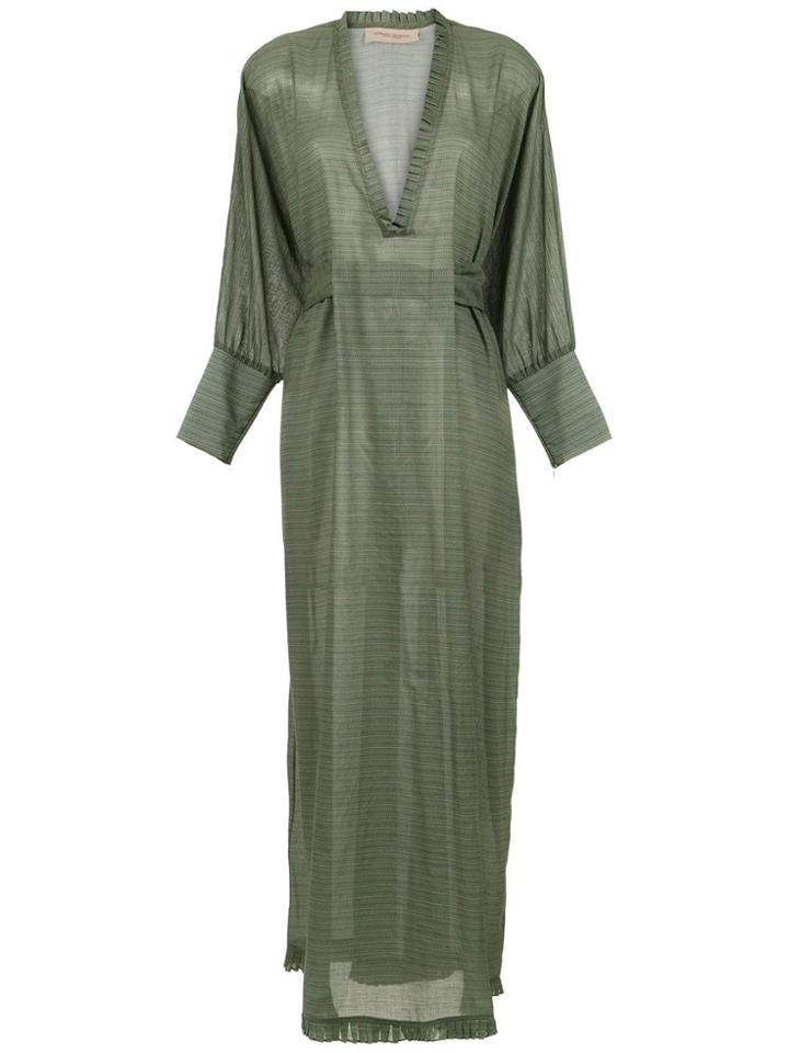Adriana Degreas Masque Kaftan - Green
