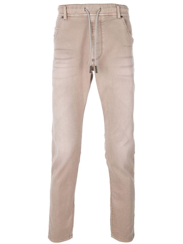 Diesel Drawstring Slim Fit Jeans - Neutrals