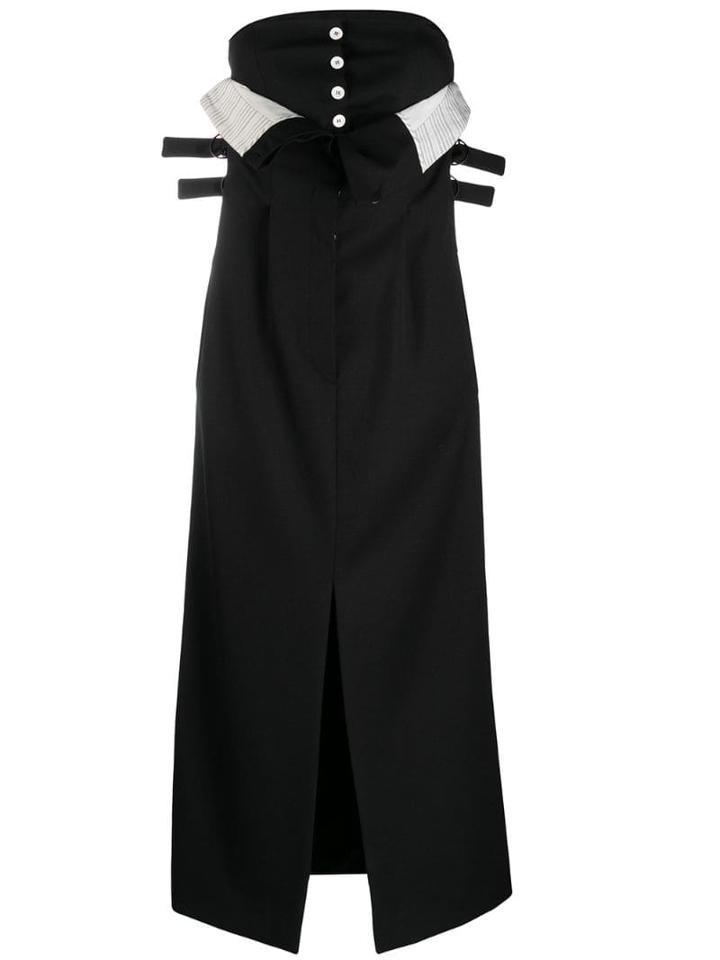 Acne Studios Strapless Paper-bag Dress - Black