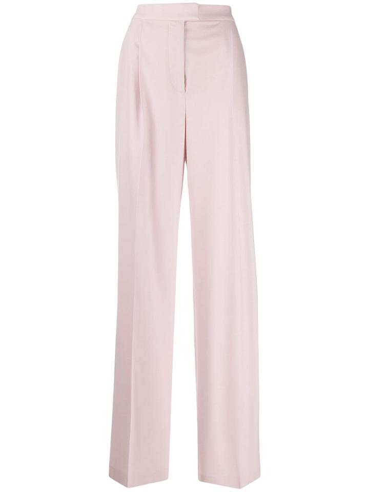 Alberta Ferretti High-rise Wide-leg Trousers - Pink