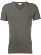 James Perse V-neck T-shirt, Men's, Size: 0, Green, Cotton
