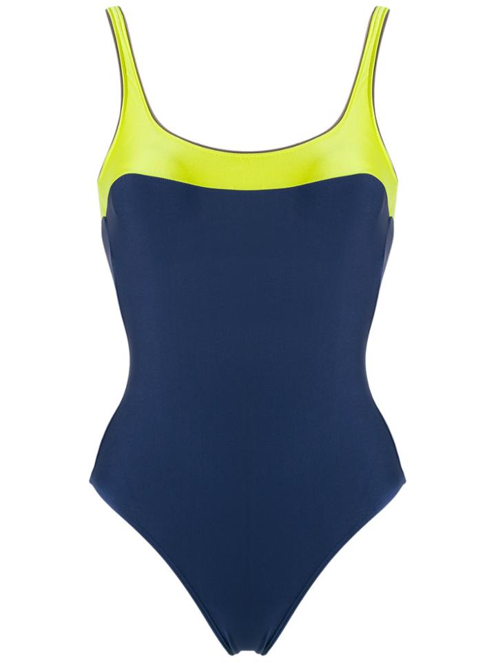 Lygia & Nanny Bi-colour Swimsuit - Blue