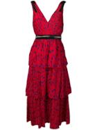 Self-portrait Tiered Crescent Midi Dress