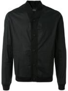 Emporio Armani Shawl Collar Shirt-jacket - Black