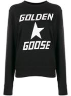 Golden Goose Logo Printed Sweatshirt - Black