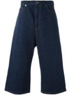 Christopher Kane Cropped Denim Trousers, Men's, Size: 30, Blue, Cotton