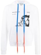 Off-white Printed Casual Hoodie