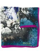 Etro Fairy Print Pocket Square - Blue