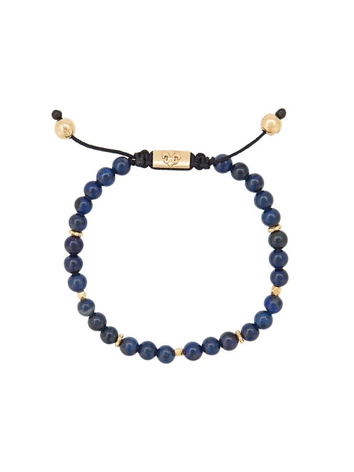 Nialaya Jewelry Drawstring Bracelet, Men's, Blue
