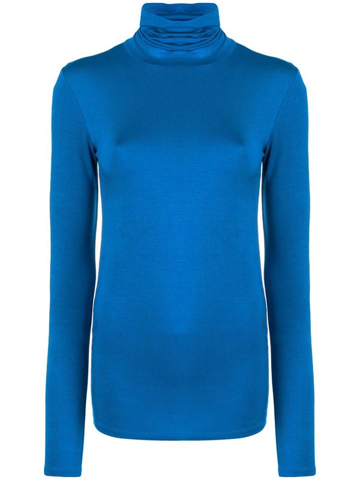 Majestic Filatures Turtleneck Jumper - Blue