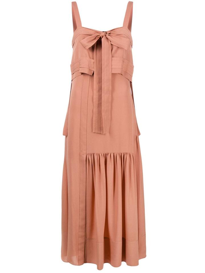 3.1 Phillip Lim Bow Detail Flared Dress - Pink