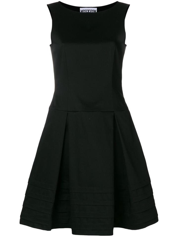 Moschino Pleated Skater Dress - Black