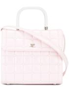 Courrèges Quilted Cross Body Bag, Women's, Pink/purple