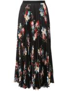 Erdem Floral-print Pleated Skirt - Black