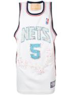 Night Market - Nets Embroidered Nba Tank - Women - Polyester - One Size, White, Polyester