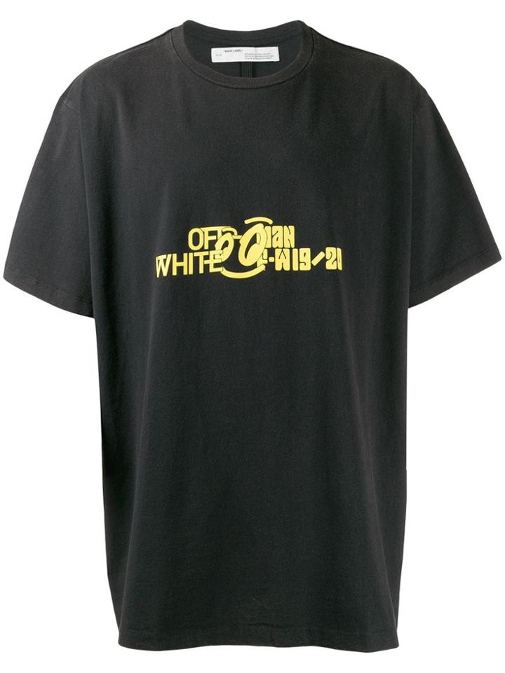 Off-white Halftone Print T-shirt - Black