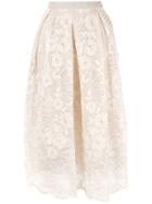 Biyan Lace Midi Skirt - Brown
