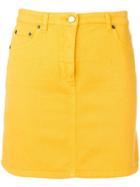 Alberta Ferretti Mini Denim Skirt - Yellow