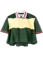 Carven Cropped Polo Shirt - Green