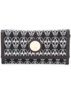 Thomas Wylde - Skulls Envelope Clutch - Women - Cotton/leather - One Size, Black, Cotton/leather