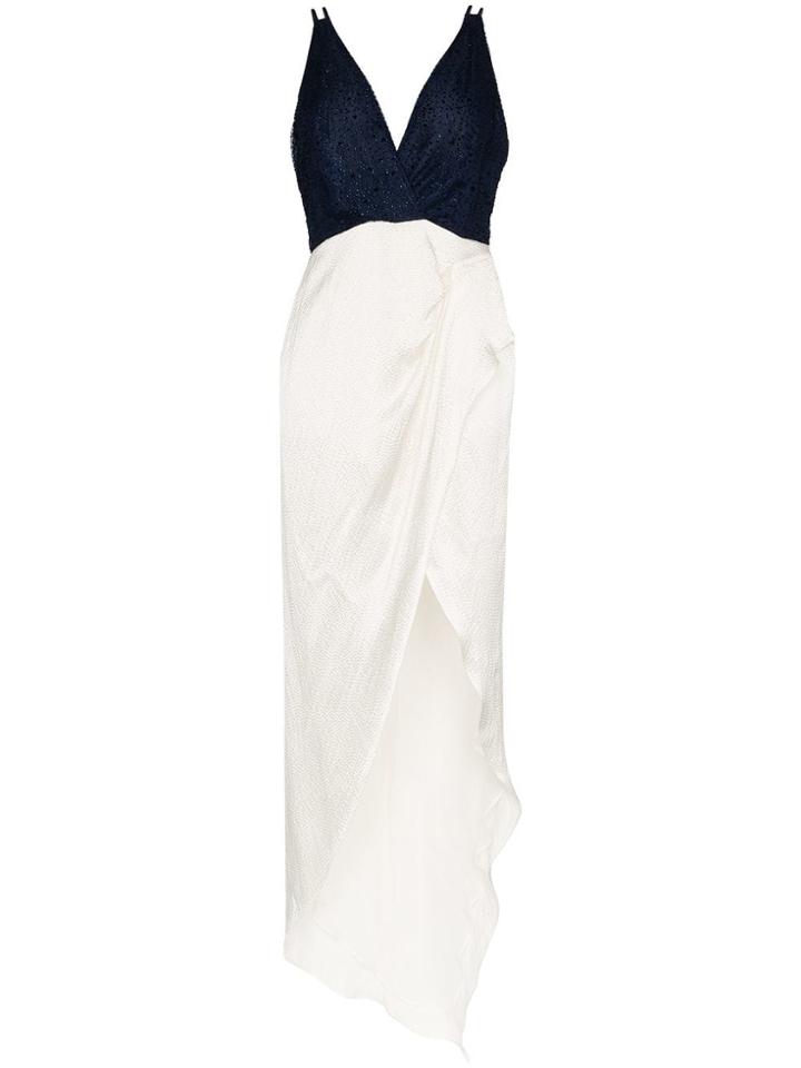 Haney Constance Asymmetric Gown - Blue