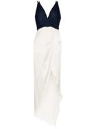 Haney Constance Asymmetric Gown - Blue