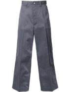 Facetasm Wide-legged Trousers, Men's, Size: Medium, Grey, Cotton/polyester