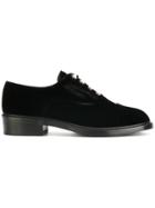 Stuart Weitzman Mrs. Pats Pearl-embellished Oxford Shoes - Black