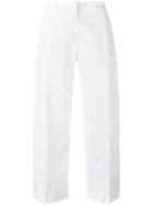 Fay Cropped Pants, Women's, Size: 25, White, Cotton/spandex/elastane