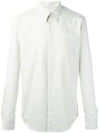 Lemaire Striped Button Down Shirt, Men's, Size: 48, Nude/neutrals, Cotton