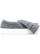 Joshua Sanders Ruched Slip-on Sneakers - Grey